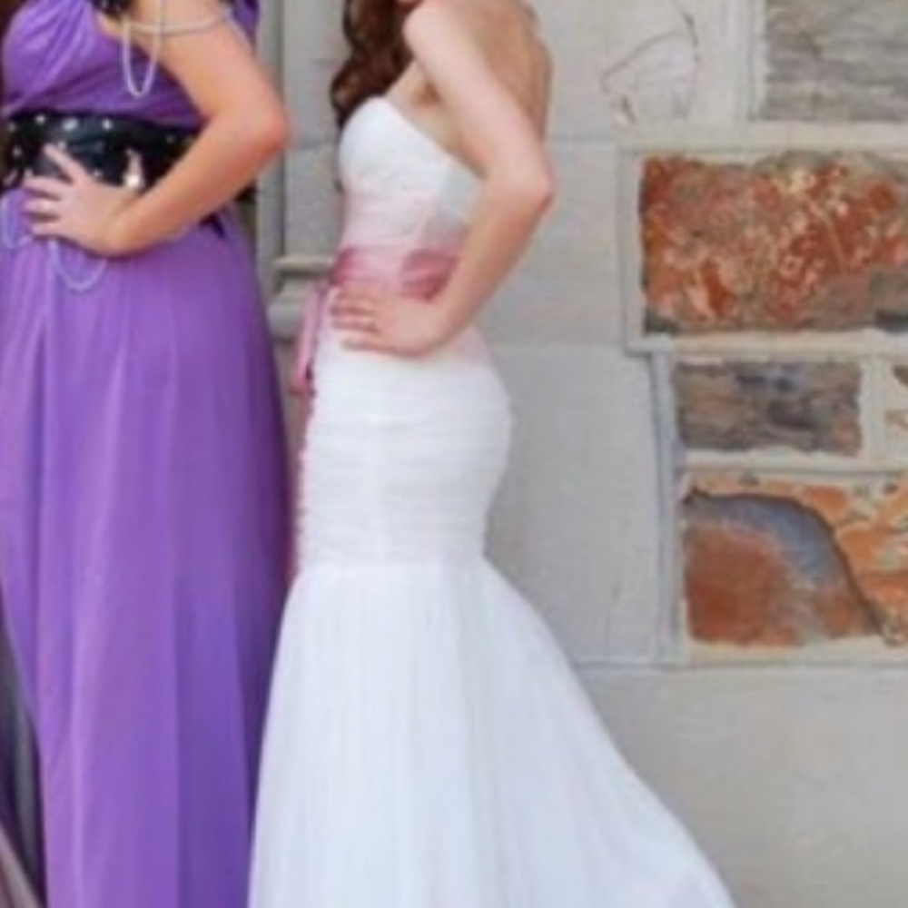 White Jessica McClintock Mermaid Gown